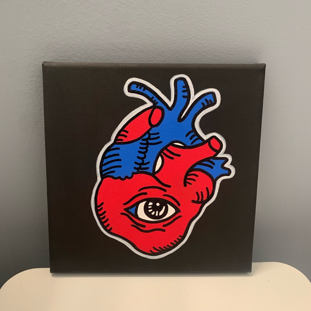 Hand painted heart
